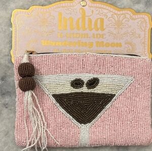 💖🔹️Wandering Moon🔹️ Made In India  Espresso Martini Beaded Travel Pouch